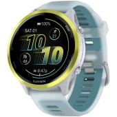 Garmin Forerunner 570, 47мм, Cветло-серые, Бирюзовый ремешок