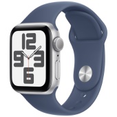 Apple Watch Sport SE 2024 (40mm) Алюминиевый корпус, Серебристый, Sport Band (без RuStore)