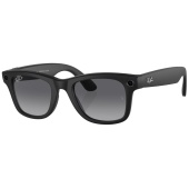 Умные очки Ray-Ban Wayfarer, черная матовая оправа, Поляризационные: Градиент Графитовые, L