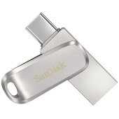 Флешка SanDisk Ultra Dual Drive Luxe, USB + USB-C, 256 Gb