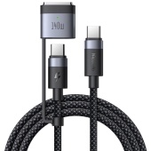 Кабель Mcdodo CA-014, USB-C → USB-C → MagSafe 3 для MacBook, 240 ватт, длина 2 м