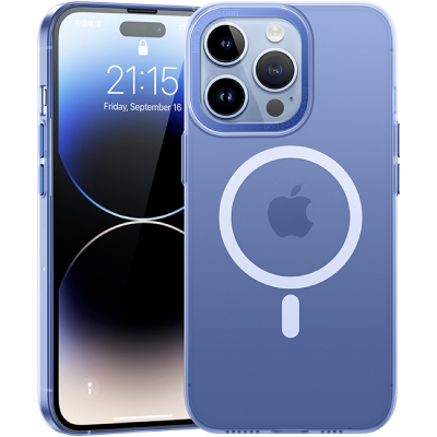 Чехол Benks Haze для iPhone 14 Pro (MagSafe) (iPhone 14 Pro Накладка Синий)