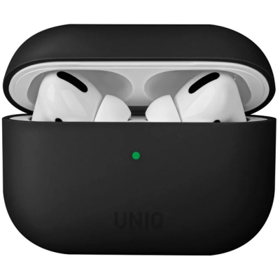 Чехол силиконовый Uniq Lino Liquid для AirPods Pro (Чехол силиконовый Uniq Черный)