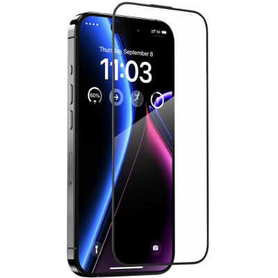 Защитное стекло Benks Arc Shield для iPhone 15 Pro Глянцевое (Защитное стекло Черный)