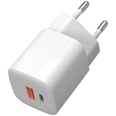 Сетевое ЗУ TFN Nano USB-C + USB-A  33 ватт (Сетевое ЗУ TFN Белый)