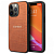Чехол iPhone 13 Pro Накладка Кожзам Guess Croco with metal Logo Hard