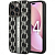 Чехол iPhone 14 Pro Max Накладка Кожзам Karl Lagerfeld Monogram Vertical logo Hard