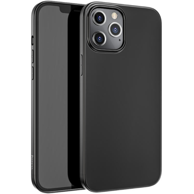 Чехол iPhone 12, 12 Pro Накладка Силикон Hoco Fascination Series (iPhone 12, 12 Pro Накладка Черный)