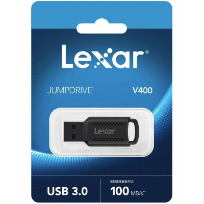Флешка Lexar V400, USB, 256 Gb (Флешка Lexar Черный)