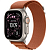 Apple Watch Ultra 3 (49mm) Натуральный титан, Alpine Loop, Оранжевый (без RuStore)