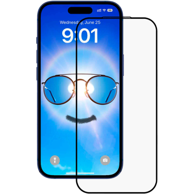 Защитное стекло Anank для iPhone 17 Pro Max Антибликовое (Защитное стекло Черный)