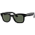 Умные очки Ray-Ban Wayfarer, черная глянцевая оправа, Зелёные линзы, M