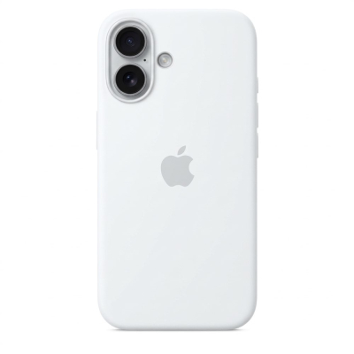 Чехол Silicone Case для iPhone 17 (с MagSafe) (Накладка Белый)