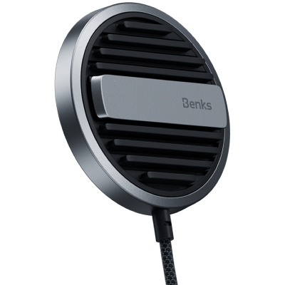 Беспроводная зарядка Benks InvisiBoost W11, 15 ватт, MagSafe (Беспроводное зарядное устройство Benks Черный)