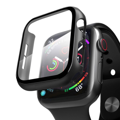 Чехол со стеклом Anank для Apple Watch 44мм Накладка Пластик (Anank Apple Watch Черный)